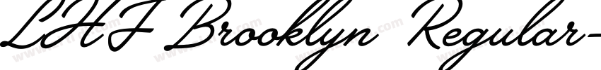 LHF Brooklyn Regular字体转换